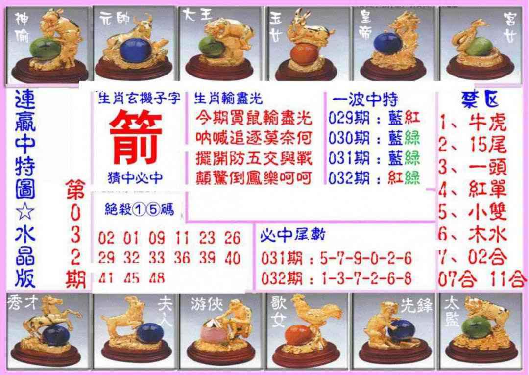 032期连赢中特图（水晶版）[图]